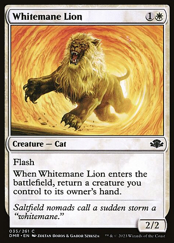 Whitemane Lion