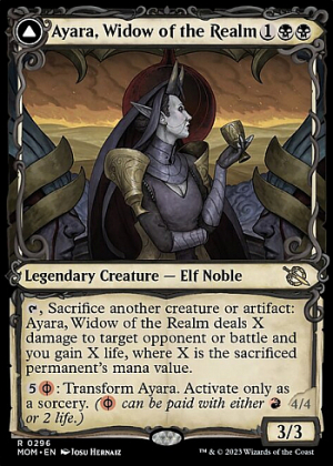 Ayara, Widow of the Realm // Ayara, Furnace Queen