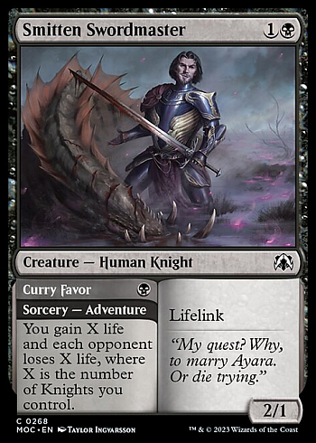Smitten Swordmaster // Curry Favor
