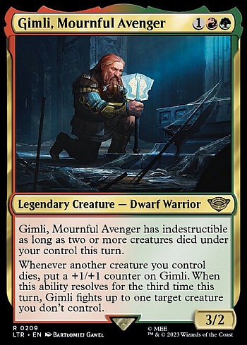 Gimli, Mournful Avenger
