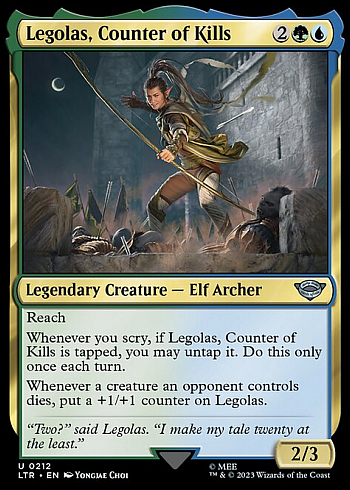 Legolas, Counter of Kills