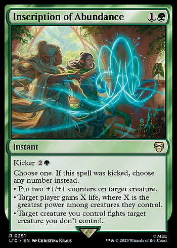 Inscription of Abundance