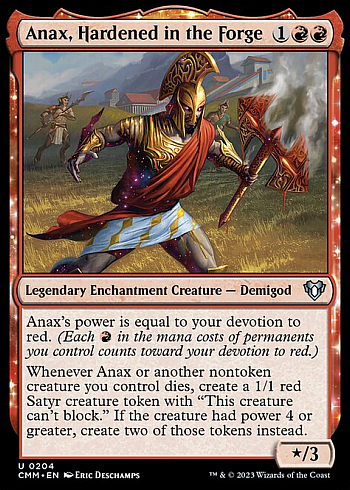Anax, Hardened in the Forge