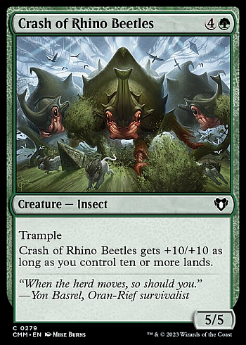 Crash of Rhino Beetles
