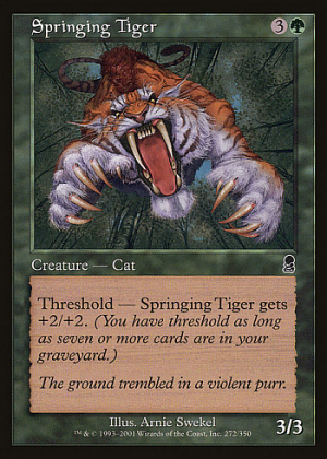 Springing Tiger