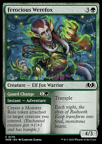 Ferocious Werefox // Guard Change