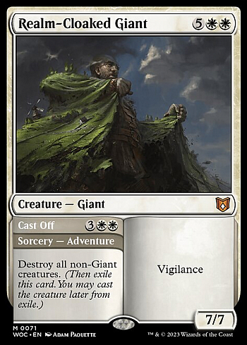 Realm-Cloaked Giant // Cast Off