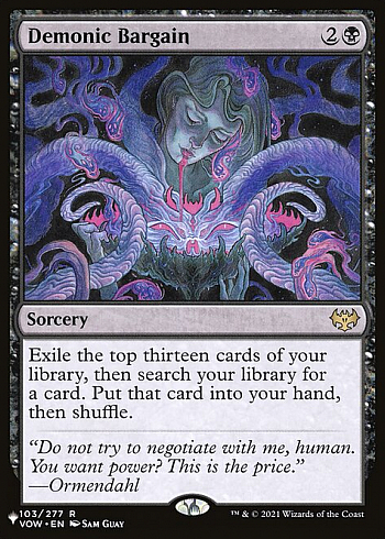 Demonic Bargain