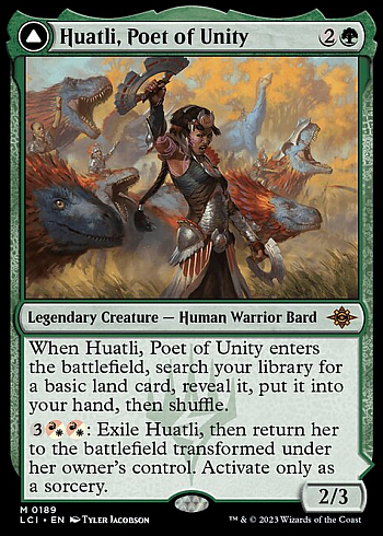 Huatli, Poet of Unity // Roar of the Fifth People