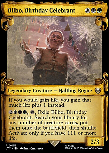 Bilbo, Birthday Celebrant