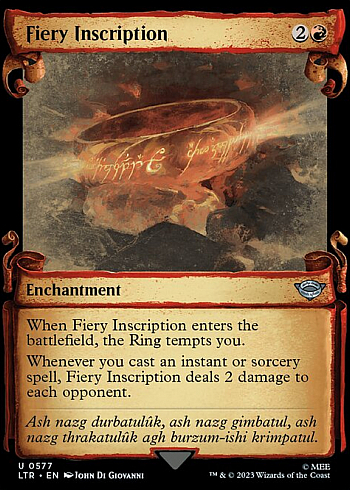Fiery Inscription