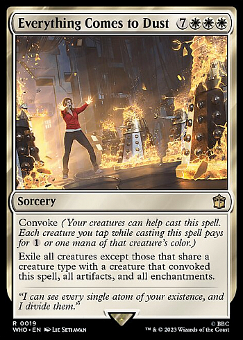 Everything Comes to Dust