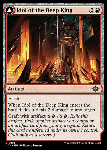 Idol of the Deep King // Sovereign's Macuahuitl