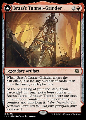 Brass's Tunnel-Grinder // Tecutlan, the Searing Rift