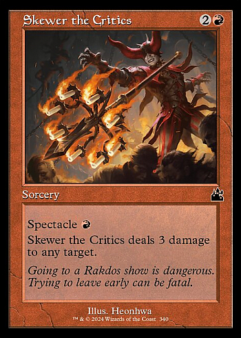 Skewer the Critics